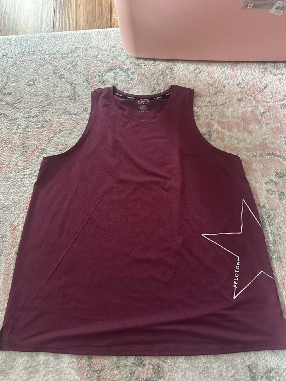 Peloton Burgundy Star Performance Tank